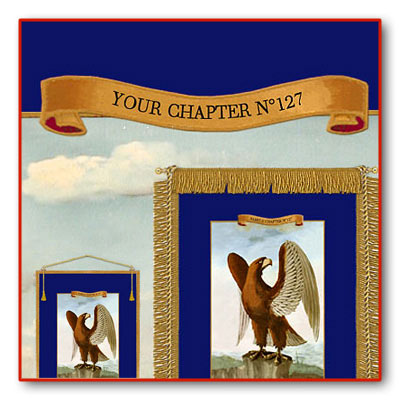 Personalize your Banners with the Name of your Chapter. 4 Large Royal Arch Banners US.