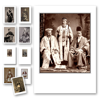 Portraits of Masons. Series 1. Masonic PostCards.