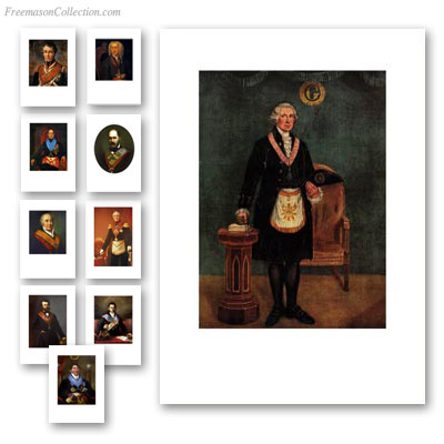 Portraits of Masons. Series 3. Masonic PostCards.